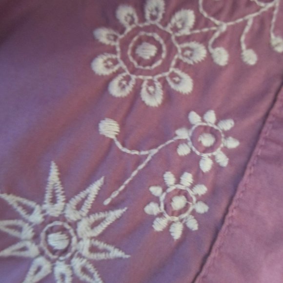 Tommy Hilfiger XL Purple Embroidered Boho Tunic - Picture 4 of 8